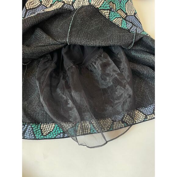 Anthropologie HD in Paris Dress M Geometric Pattern Retro Mod Parisian Style - Picture 6 of 10